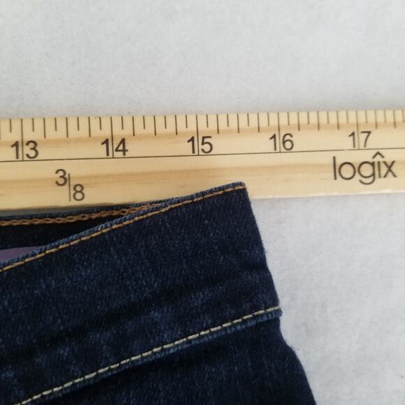 Gloria Vanderbilt Amanda Jeans, Size 12 Missy, Average Dark Blue - Picture 9 of 12